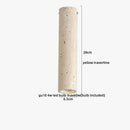 Helnys Rotatable LED Ceiling Lamp White Glass Yellow Travertine Wood Modern Nordic Lighting