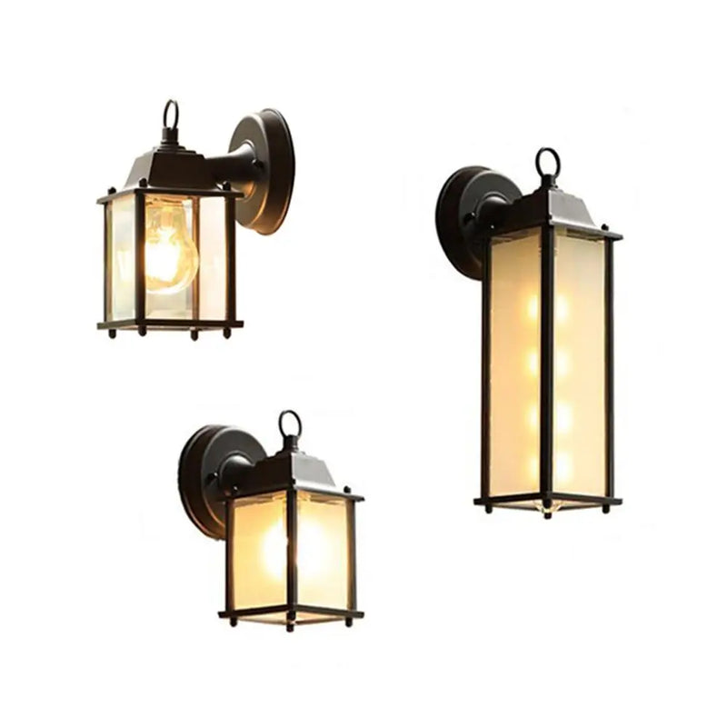Helnys Retro Wall Sconces, Outdoor Waterproof Wall Light for Courtyard Garden