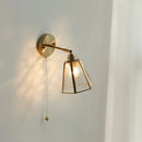 Helnys Copper LED Wall Lamp Sconce Glass Lampshade Nordic Modern Wall Light