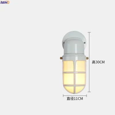 Helnys Aluminum Outdoor LED Wall Light for Stair, Balcony & Garden