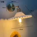 Helnys Green Glass Copper Wall Sconce Modern Nordic Luminaria Lighting