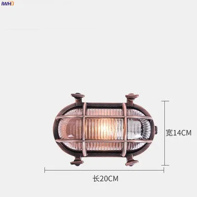Helnys Industrial Outdoor Wall Lamp - Waterproof LED Wall Light