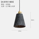 Helnys Loft Industrial Edison Pendant Lights - Nordic Cement LED Lamp