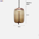 Helnys Nordic Glass LED Pendant Light Fixture Modern Dining Room Hanging Lamp