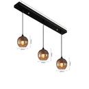 Helnys Nordic Wood LED Glass Pendant Light for Dinning Room Cafe Bedroom