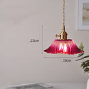 Helnys Nordic Purple Glass LED Pendant Light - Modern Hanging Luminaria