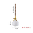 Helnys White Ceramic Brass Pendant Lights for Restaurant Bedroom - Nordic Style