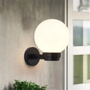 Helnys Outdoor Wall Lantern with Acrylic Globe Shade for Entryway, E27 Socket