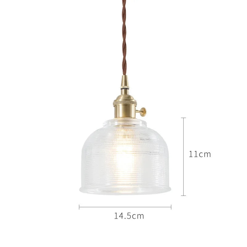 Helnys Glass Pendant Lights Bar Cafe Living Room Edison Industrial Vintage Lamp