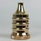 Helnys Industrial Brass Lamp Holder E27 Socket for Pendant Light