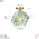 Helnys White Glass LED Ceiling Light Fixture Nordic Modern Copper Ceiling Lamp