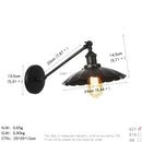 Helnys Retro Wall Light Up Down Bedroom Stair Loft Vintage Sconce LED Wall Lamp