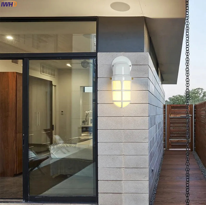 Helnys Aluminum Outdoor LED Wall Light for Stair, Balcony & Garden