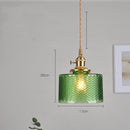 Helnys Nordic Purple Glass LED Pendant Light - Modern Hanging Luminaria