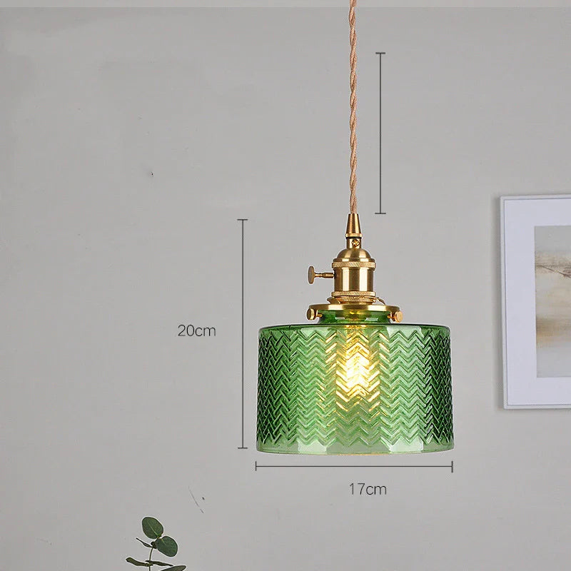 Helnys Flower Glass LED Pendant Light: Nordic Modern Hanging Lamp for Bedroom & Dining Room