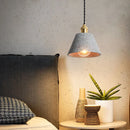 Helnys Loft Industrial Edison Pendant Lights - Nordic Cement LED Lamp