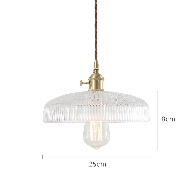 Helnys Glass Pendant Lights Bar Cafe Living Room Edison Industrial Vintage Lamp
