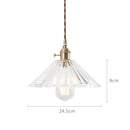 Helnys Glass Pendant Lights Bar Cafe Living Room Edison Industrial Vintage Lamp