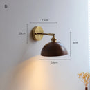 Helnys Adjustable Wooden Wall Lamp with Pull Chain for Bedroom & Bathroom