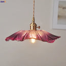 Helnys Nordic Purple Glass LED Pendant Light - Modern Hanging Luminaria