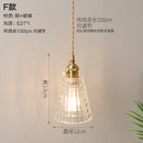 Helnys Nordic Style Copper Glass Pendant Light for Kitchen Dinning Living Room