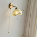 Helnys Copper LED Wall Light with Pull Chain Switch
