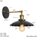 Helnys Gold Rustic Wall Lamps Bathroom Stair Mirror Light Industrial Wall Lights