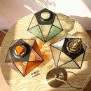 Helnys Copper LED Wall Lights Fixtures Switch Stair Light Glass Wall Lamp Sconce