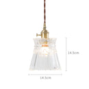 Helnys Glass Pendant Lights Bar Cafe Living Room Edison Industrial Vintage Lamp