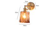 Helnys Amber Glass Wall Lamp Switch Bedroom Living Room Stair Light LED