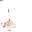 Helnys Nordic Ceramic Pendant Lamp Japan Style Copper Hanging Light