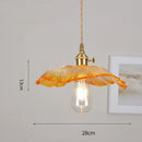 Helnys Flower Glass LED Pendant Light: Nordic Modern Hanging Lamp for Bedroom & Dining Room
