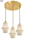 Helnys Nordic Ceramic Pendant Lamp Japan Style Copper Hanging Light