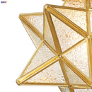 Helnys Modern Glass Copper LED Pendant Lamp for Kitchen Living Room