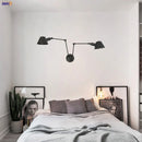 Helnys Industrial Vintage Wall Lamp 2 Heads Antique Rustic Loft Style Light