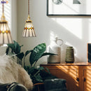 Helnys Nordic Glass Copper Pendant Lamp for Bedroom Living Room Decor