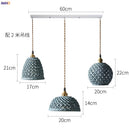 Helnys Nordic Ceramic Pendant Lamp Japan Style Copper Hanging Light
