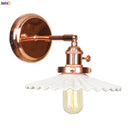 Helnys Ceramic LED Wall Sconce Rose Gold Bedroom Stair Light