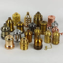 Helnys Industrial Brass Lamp Holder E27 Socket for Pendant Light