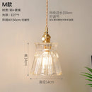 Helnys Nordic Style Copper Glass Pendant Light for Kitchen Dinning Living Room