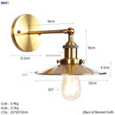 Helnys Gold Rustic Wall Lamps Bathroom Stair Mirror Light Industrial Wall Lights