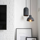 Helnys Loft Industrial Edison Pendant Lights - Nordic Cement LED Lamp