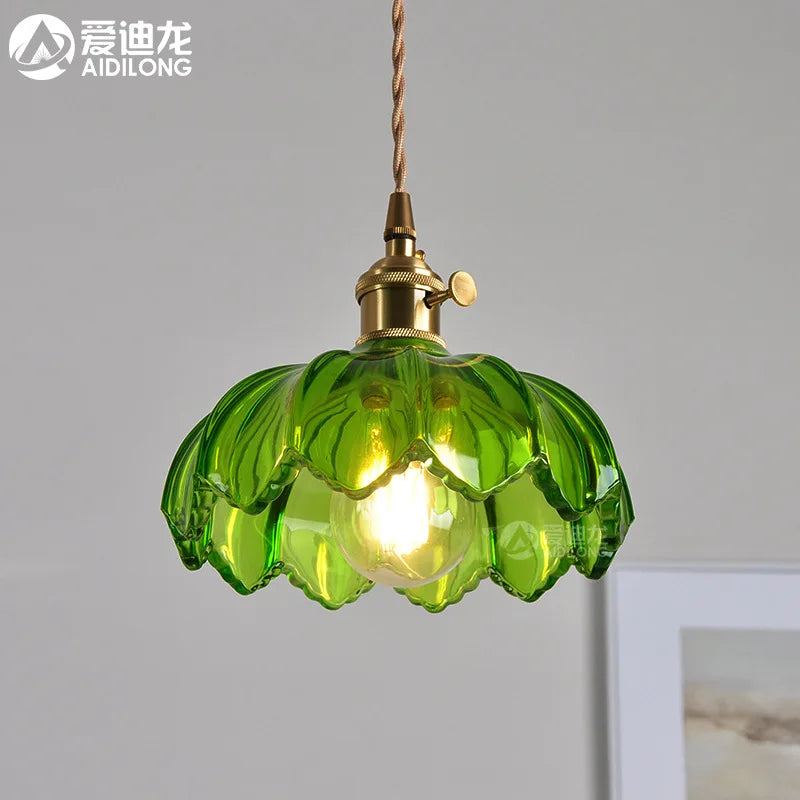 Helnys Nordic Modern Copper Pendant Lamp for Bedroom, Bar, and Restaurant