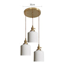 Modern Helnys Nordic White Ceramic LED Pendant Lights with Knob Switch for Elegant Home Decor