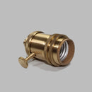 Helnys E27 Lamp Holder Socket Base with Switch - Vintage-design, Reliable Light Fixture