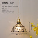 Helnys Copper Glass LED Pendant Lamp Switch Amber Nordic Hanging Lights