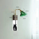 Helnys Clear Glass LED Wall Light with Pull Chain Switch - Modern Nordic Wall Lamp