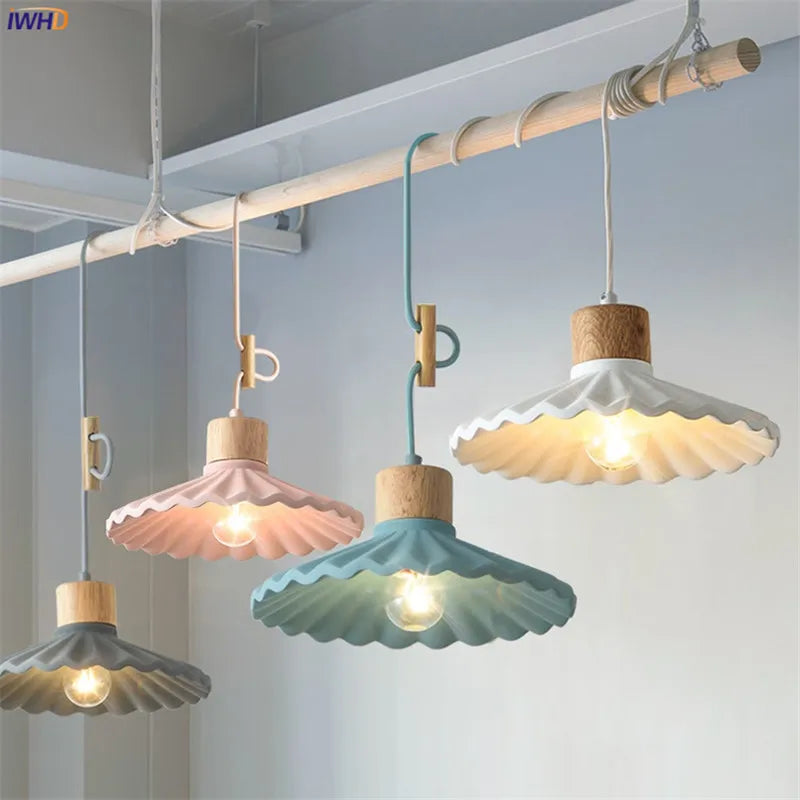 Helnys Nordic LED Cement Pendant Light for Modern Living Spaces
