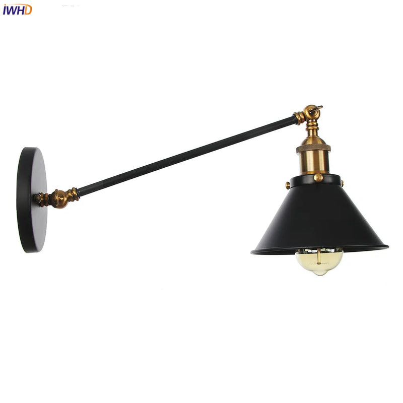 Helnys Retro Wall Light Up Down Bedroom Stair Loft Vintage Sconce LED Wall Lamp
