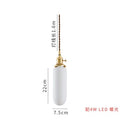 Helnys White Ceramic Brass Pendant Lights for Restaurant Bedroom - Nordic Style